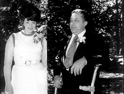 Jim Turel and his ex-wife at their daughter's wedding